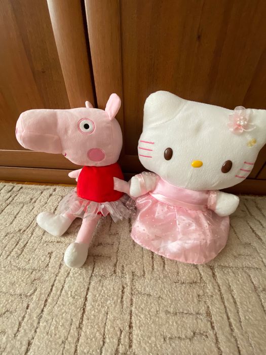 Бежевый мишка/свинка пеппа/котик/тигр(мягкая игрушка)