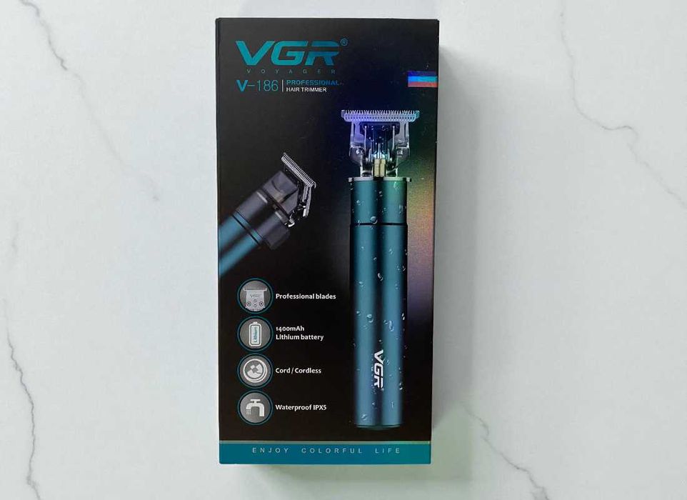 Машинка для стрижки аккумуляторная VGR V-186, триммер 4 в 1