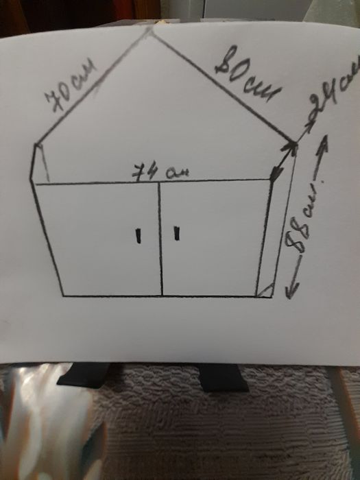 Угловая тумба -- стол