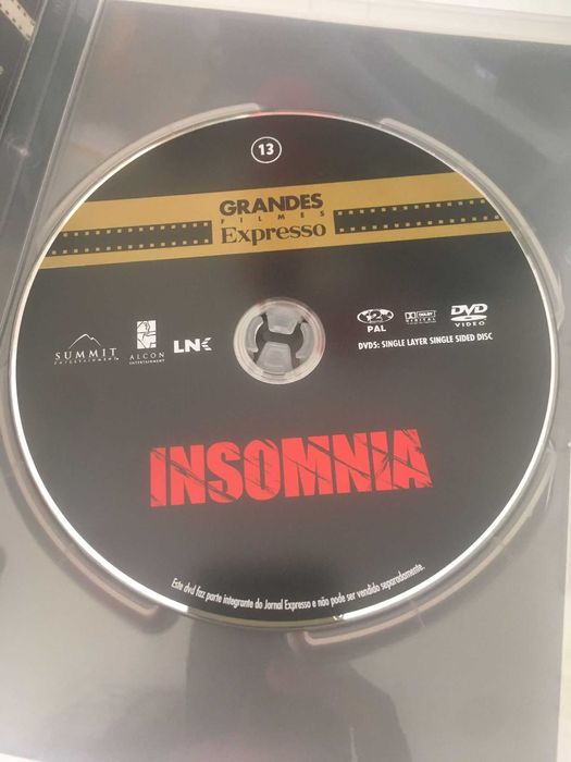 DVD - Insomnia (Como Novo)