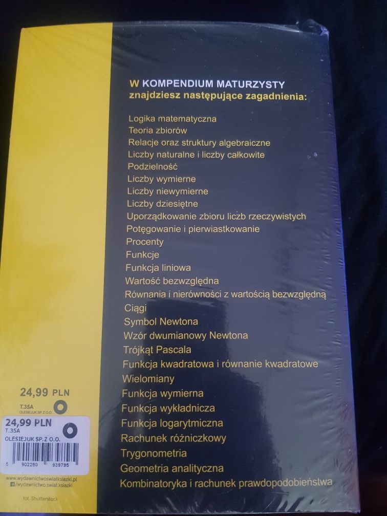 Matematyka kompendium wiedzy nowa