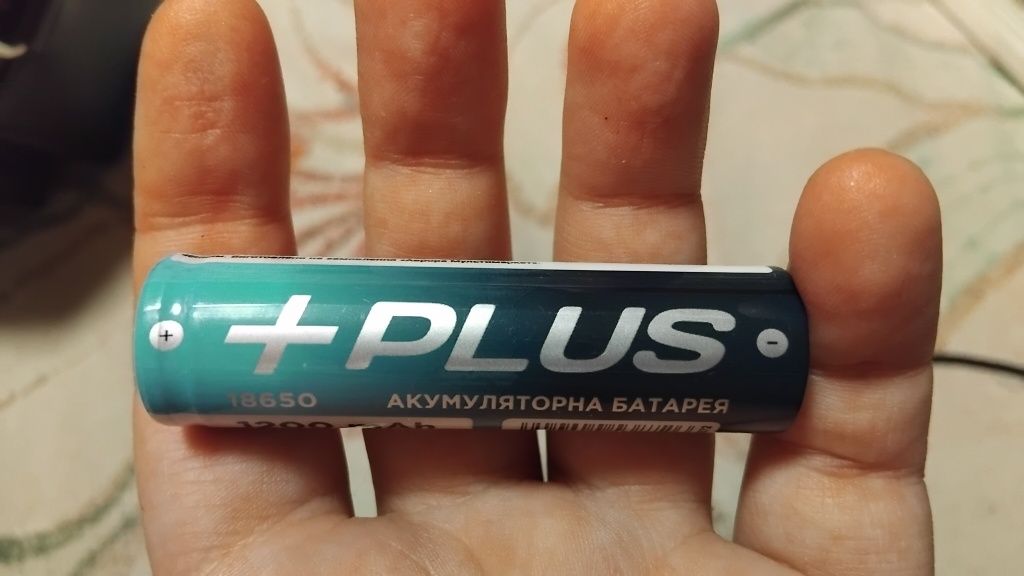 Акумуляторна батарея високотокова PLUS 18650 1200 mAh аккумулятор нова