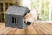 Элегантный домик для кота: войлок, уют и радость вашему питомцу!