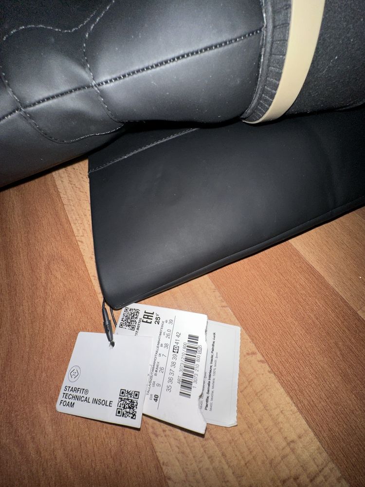 Botas altas de plataforma  preta Zara 40