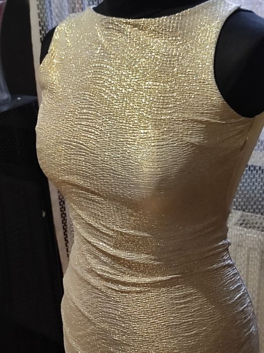 Złota sukienka s