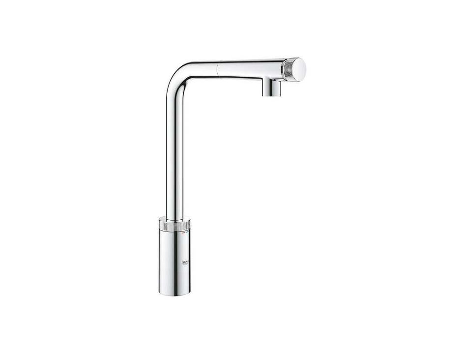 Grohe Minta SmartControl Chrom bateria kuchenna z wyciąganą wylewką.