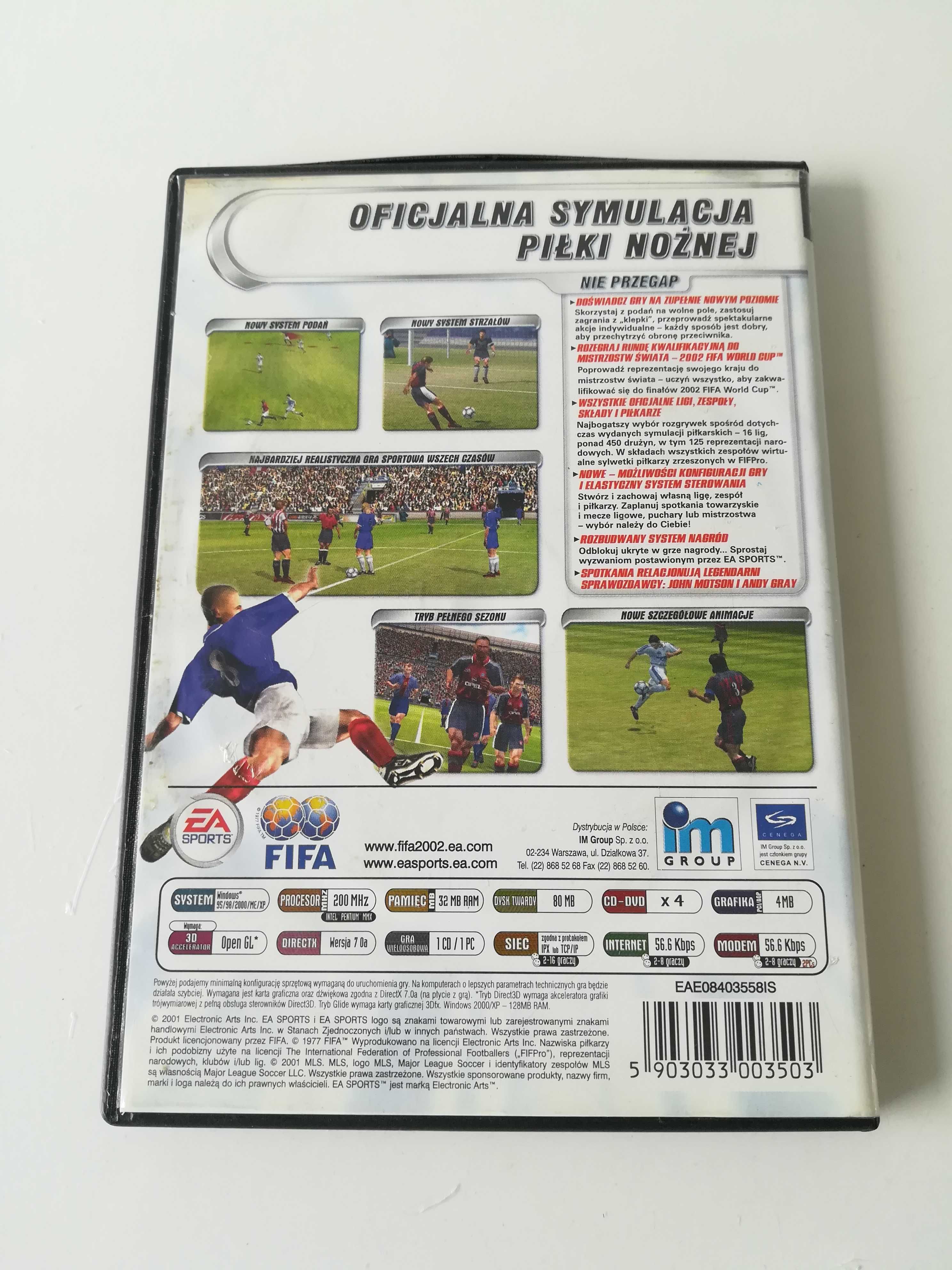 Gra PC Fifa Football 2002 PL Frankowski Kolekcjonerska