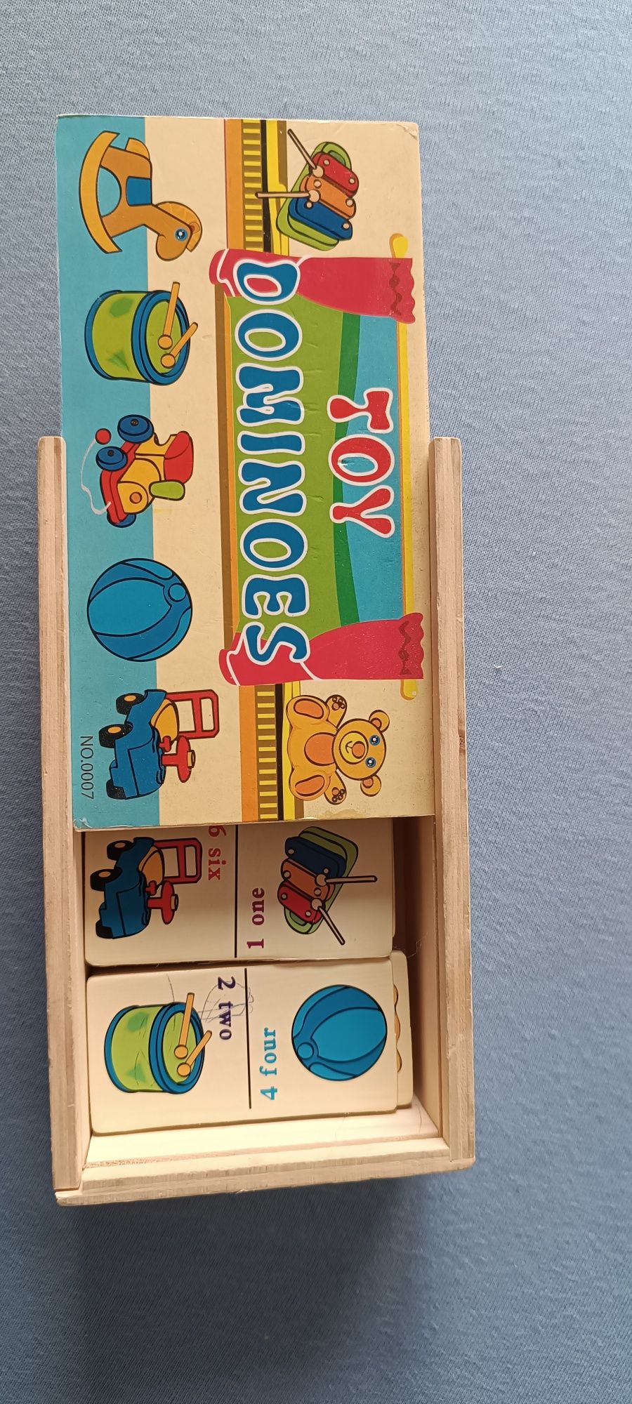 Domino z cyferkami po anielsku
