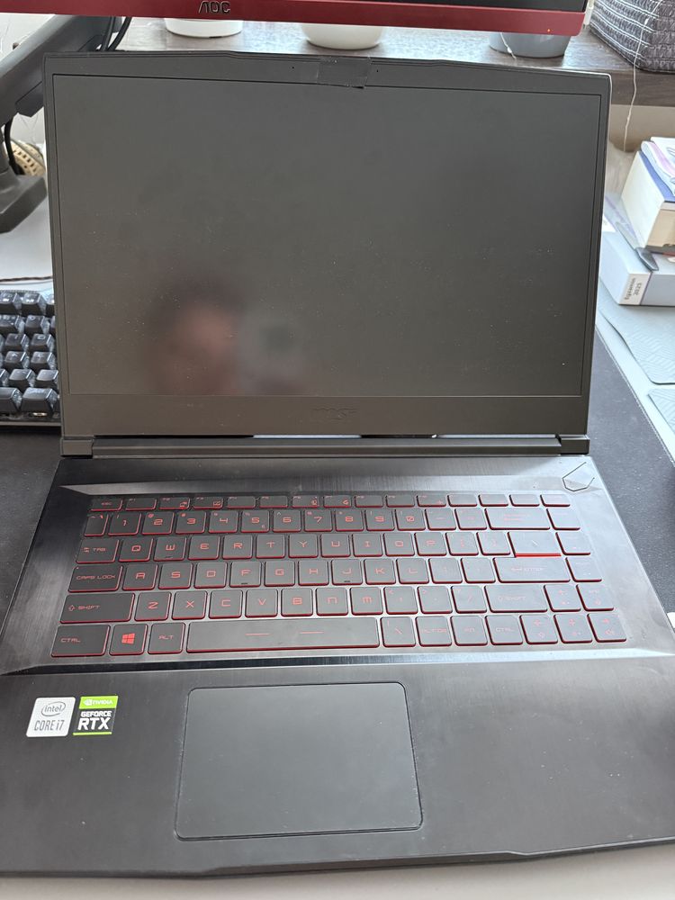 LAPTOP MSI Intel i7 10750H, RTX 3060, RAM 32G, 512 GB M.2 NVMe, 144hz