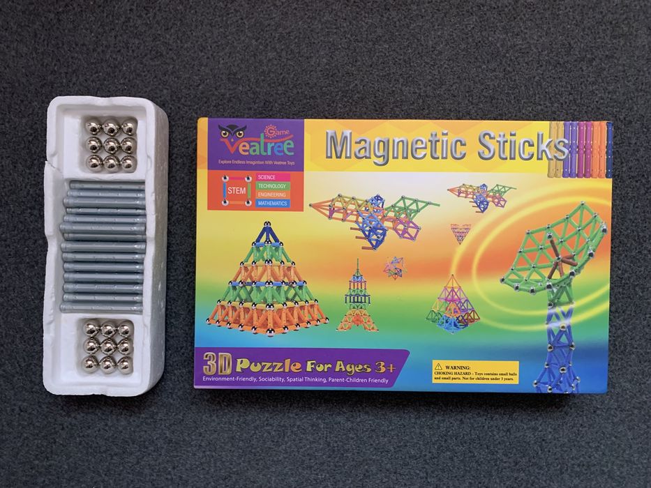 Магнітний конструктор Magnetic Sticks 305 елементів + ПОДАРУНОК