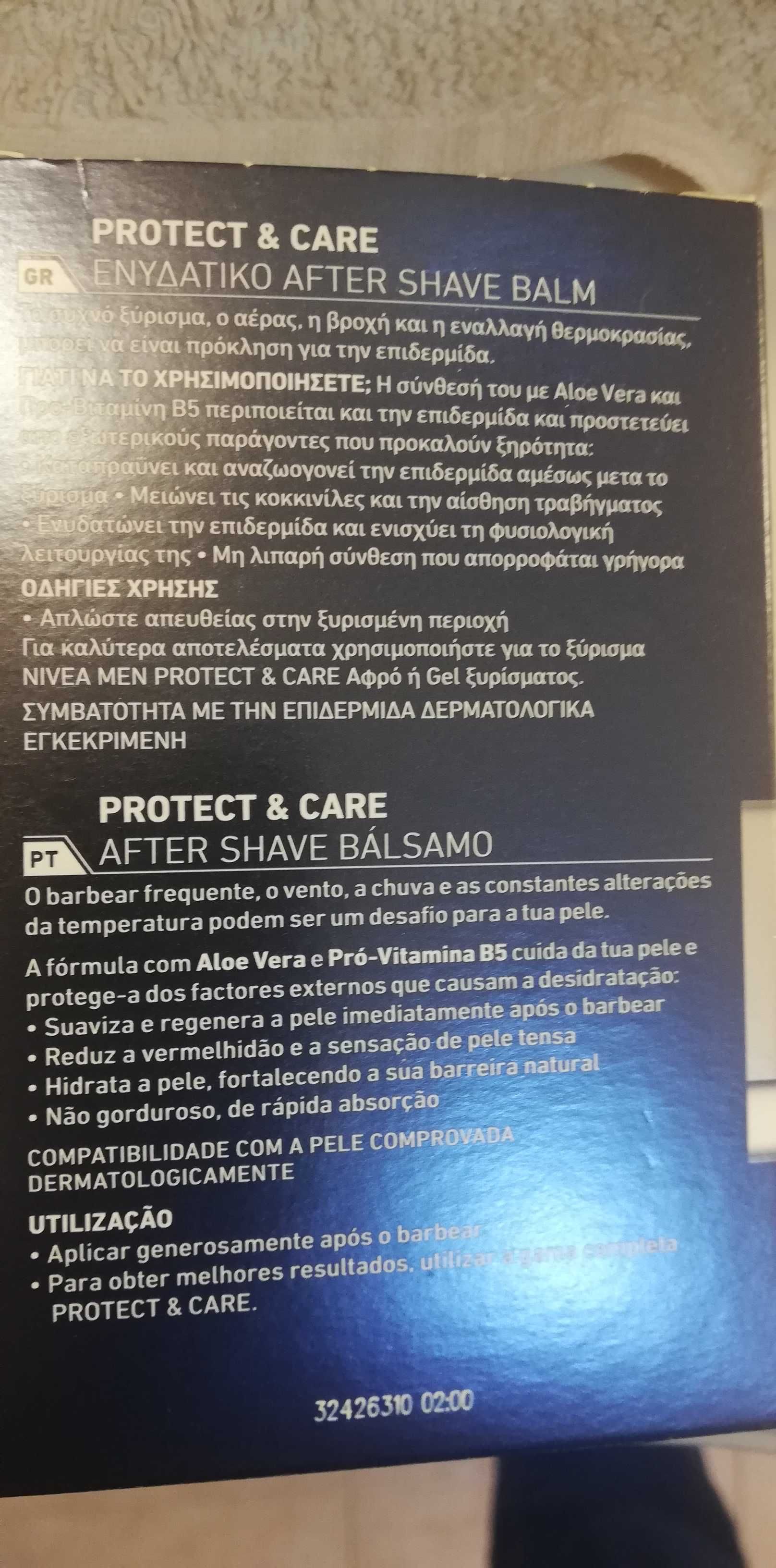 After shave / balsamo - creme depois da barba - Nivea - Sensitive etc