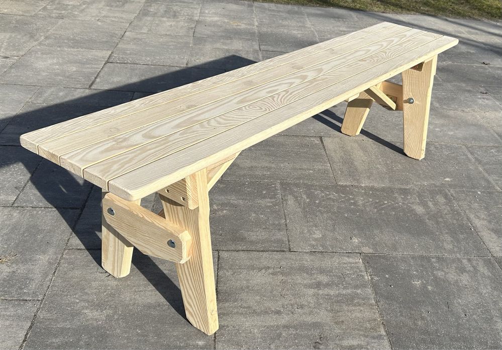 Drewniana ławka składana