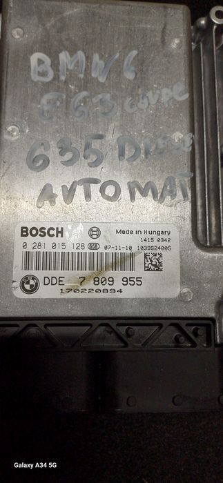 Sterownik komputer silnika bmw 6 E63 635 diesel automat