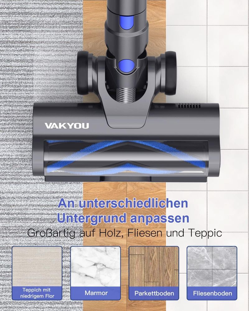 Акумуляторний пилосос VAKYOU 450 Вт 33 KPA