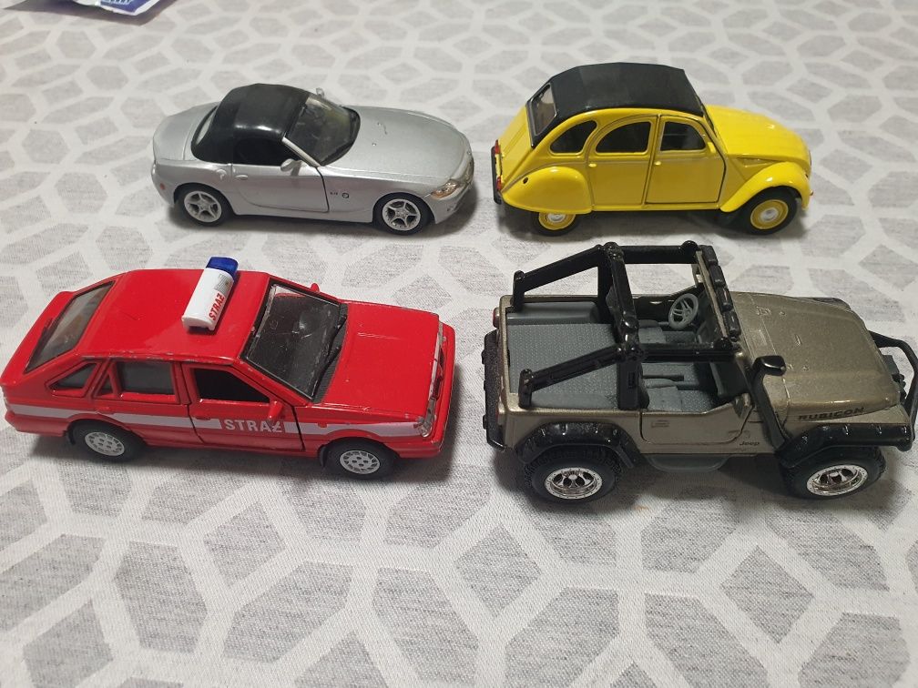 Welly Citroen i BMW Polonez straż Jeep