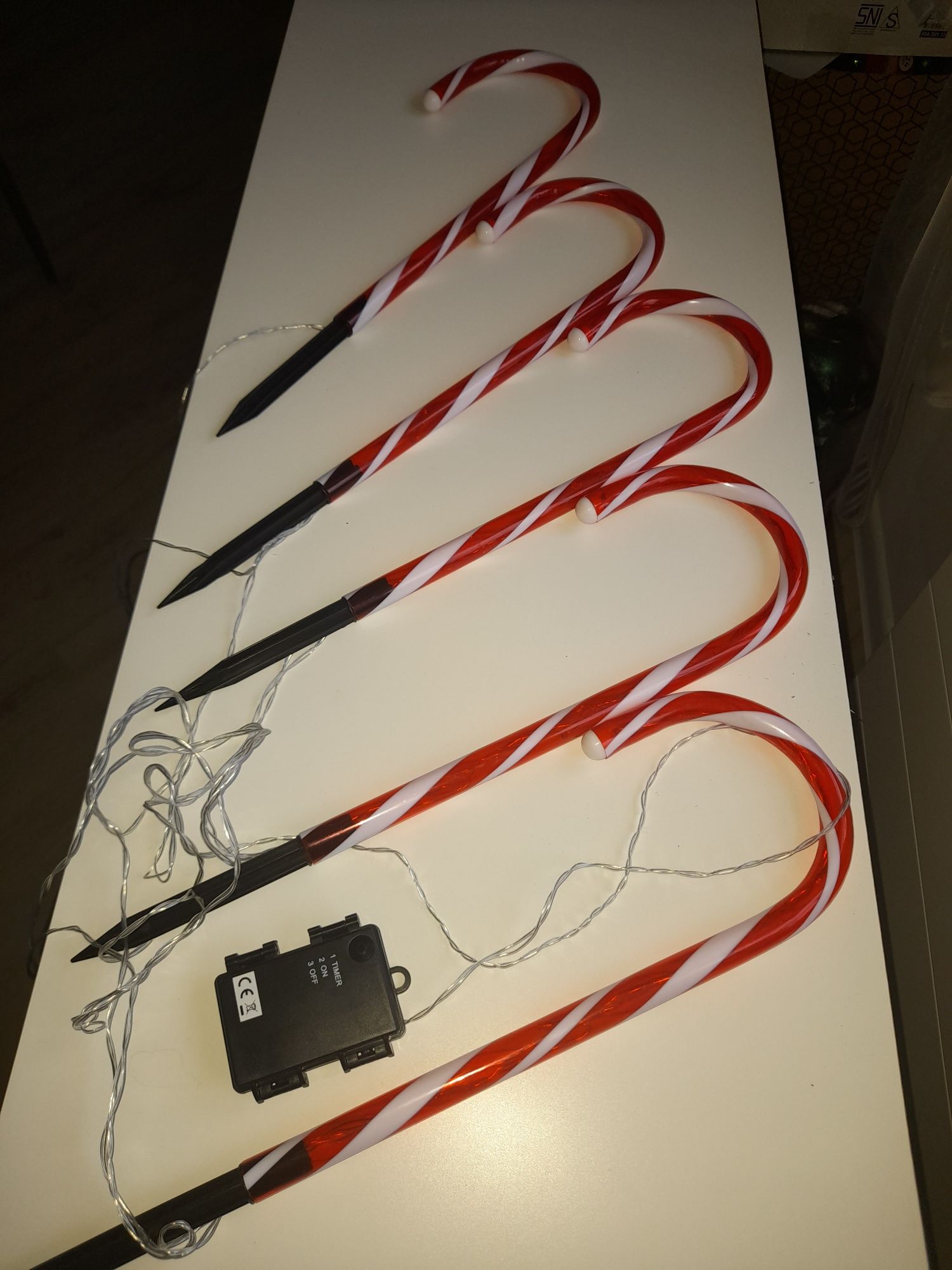 Komplet 5 lasek led z timerem 6/18 h