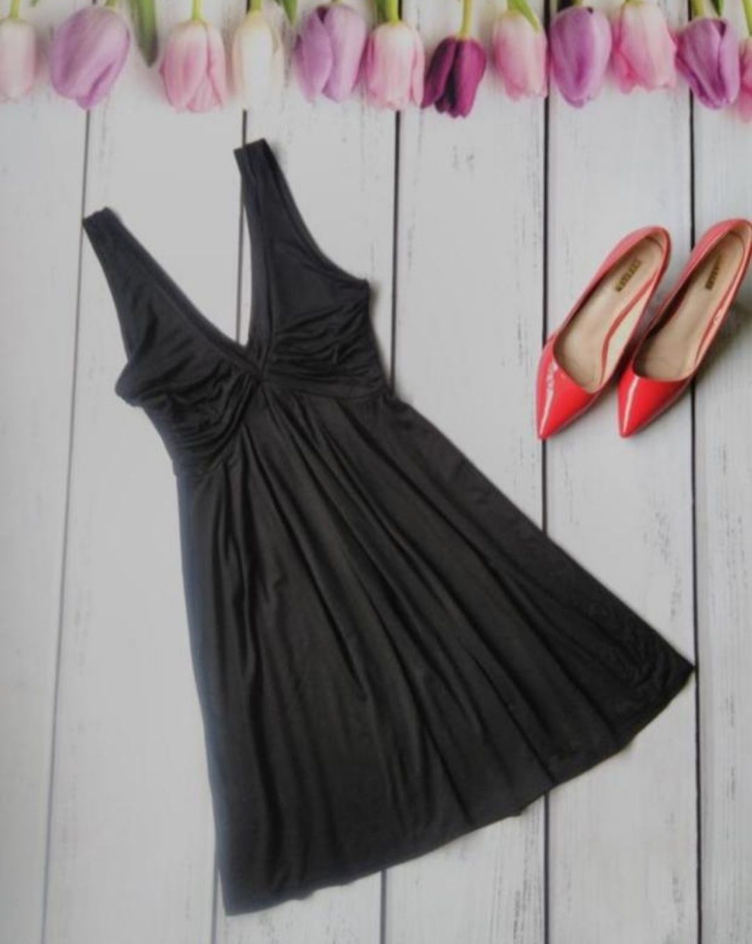 Літня чорна сукня Zara, літнє плаття