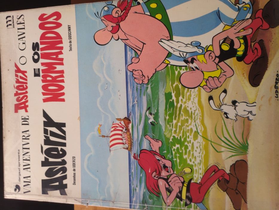 Livros de Astérix e Lucky Luke