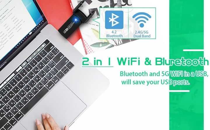 Адаптер WiFi USB3.0 / 1300 Mbps 2.4G+5G Mu-MIMO RTL8812BU
