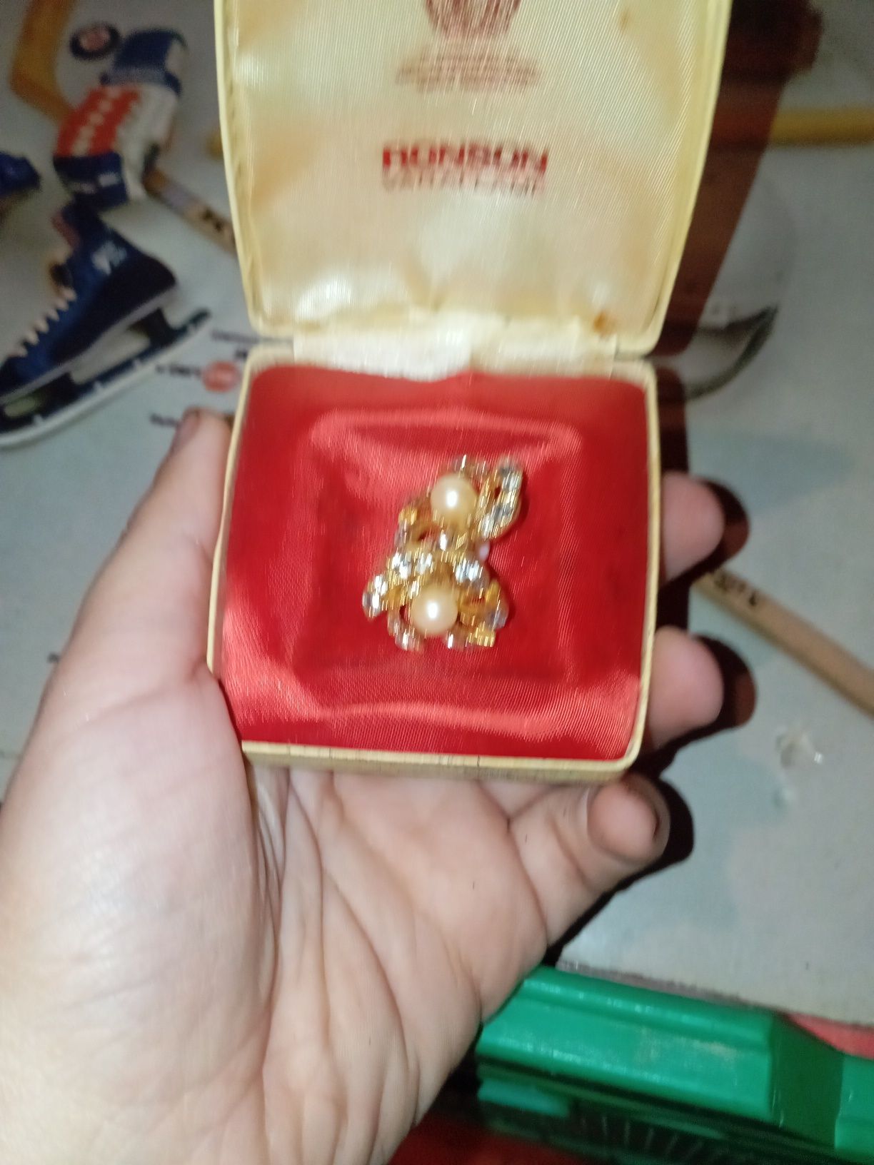 Brincos com caixa não se faz parte vitage