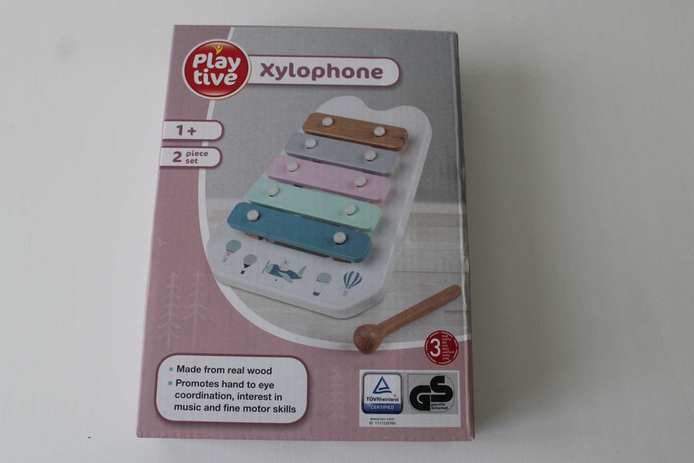 Nowa zabawka ksylofon drewniany, cymbałki drewniane PlayTive