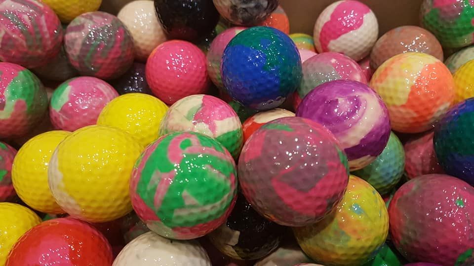 20szt. Piłki Golfowe mix kolorów szalone barwy NOWE MiniGolf, Golf