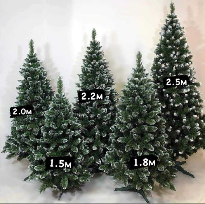 Снежная Королева|1м искусственная новогодняя елка|ель с бел. кончиками