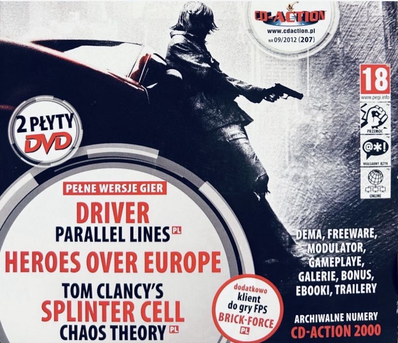 Gry CD-Action 2xDVD 207: Driver: Parallel, Splinter Cell: Chaos Theory