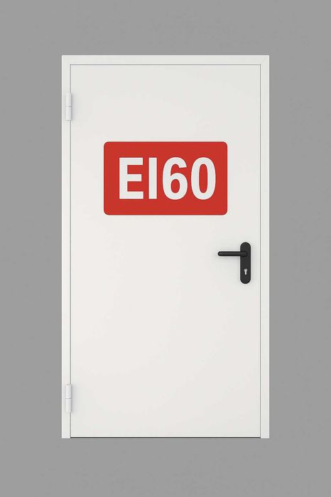 DRZWI Stalowe Techniczne Przeciwpożarowe p.poż EI60 90,100,110,120 cm