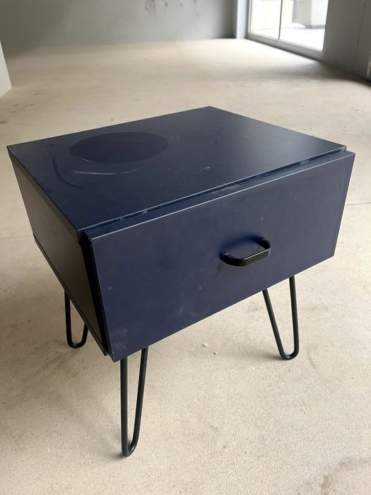 stoliczek nocny, niebieski, 2 sztuki