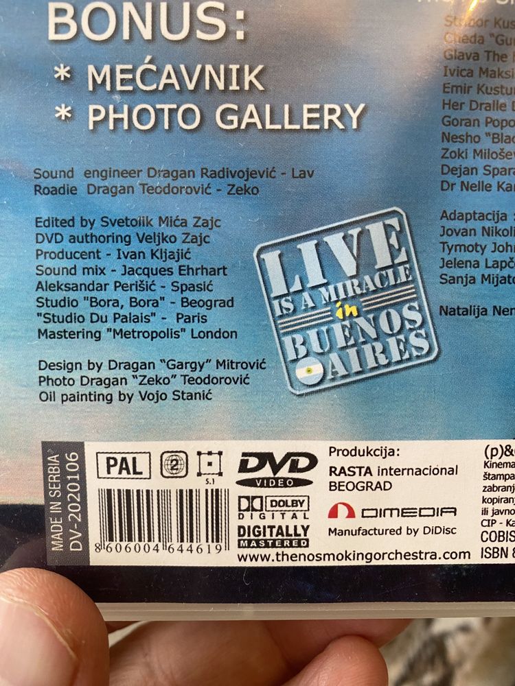 DVD Emir Kusturica and The No Smoking Orchestra - Live is A Miracle