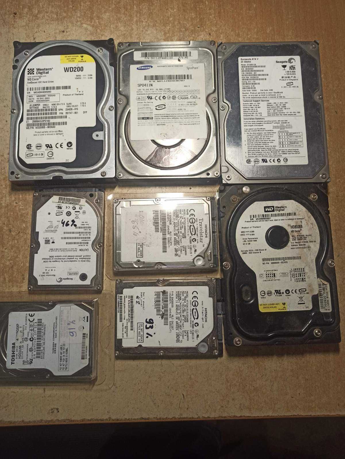 Жорсткі диски HDD вінчестери 2,5 3,5  199 грн за 8 штук!