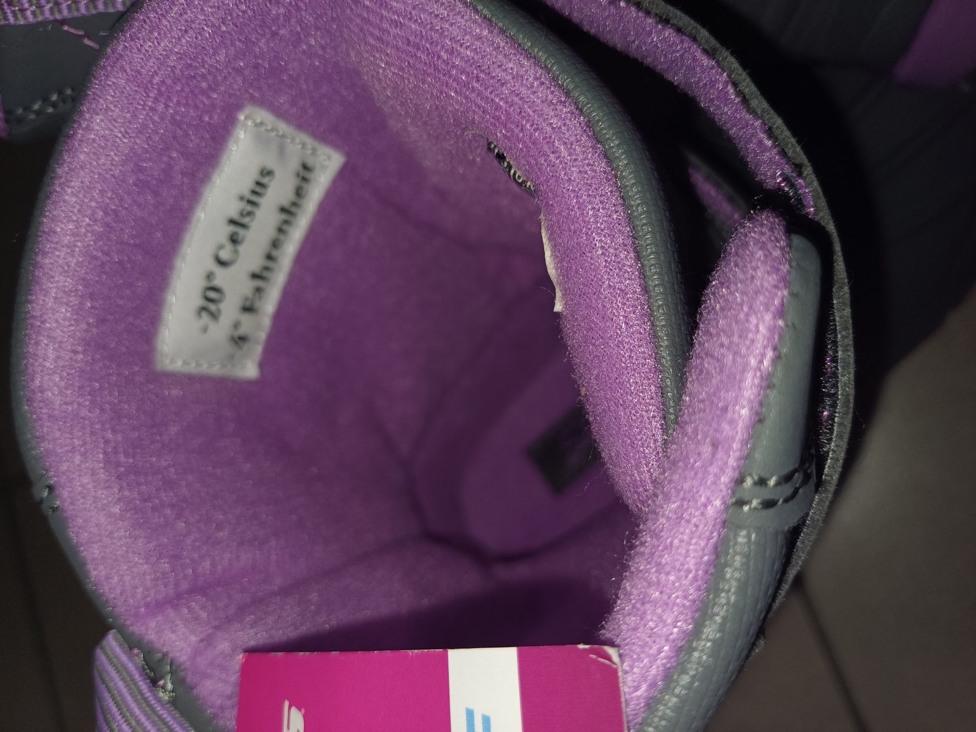 Nowe ocieplane kalosze dla dziewczynki firmy Skechers r.26