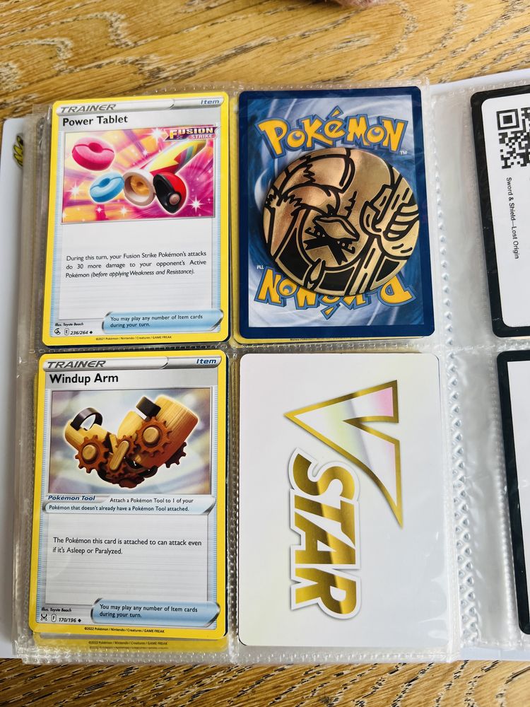Album Pokemon + 119 kart + VMAX oryginalne karty pokemon