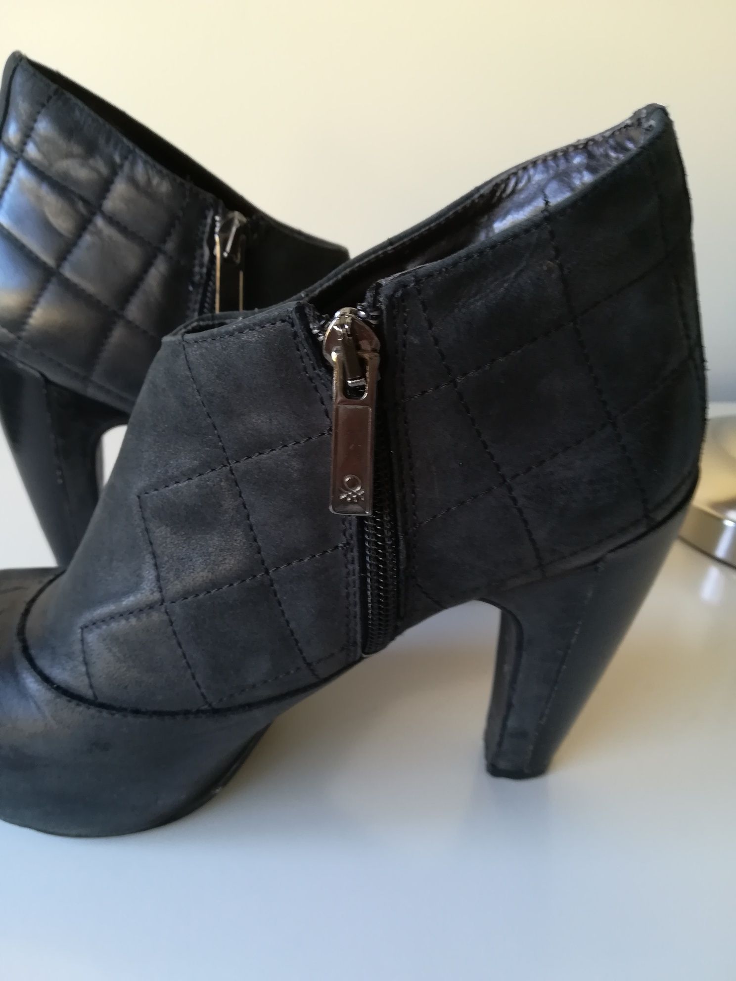 Botins pretos Benetton 37