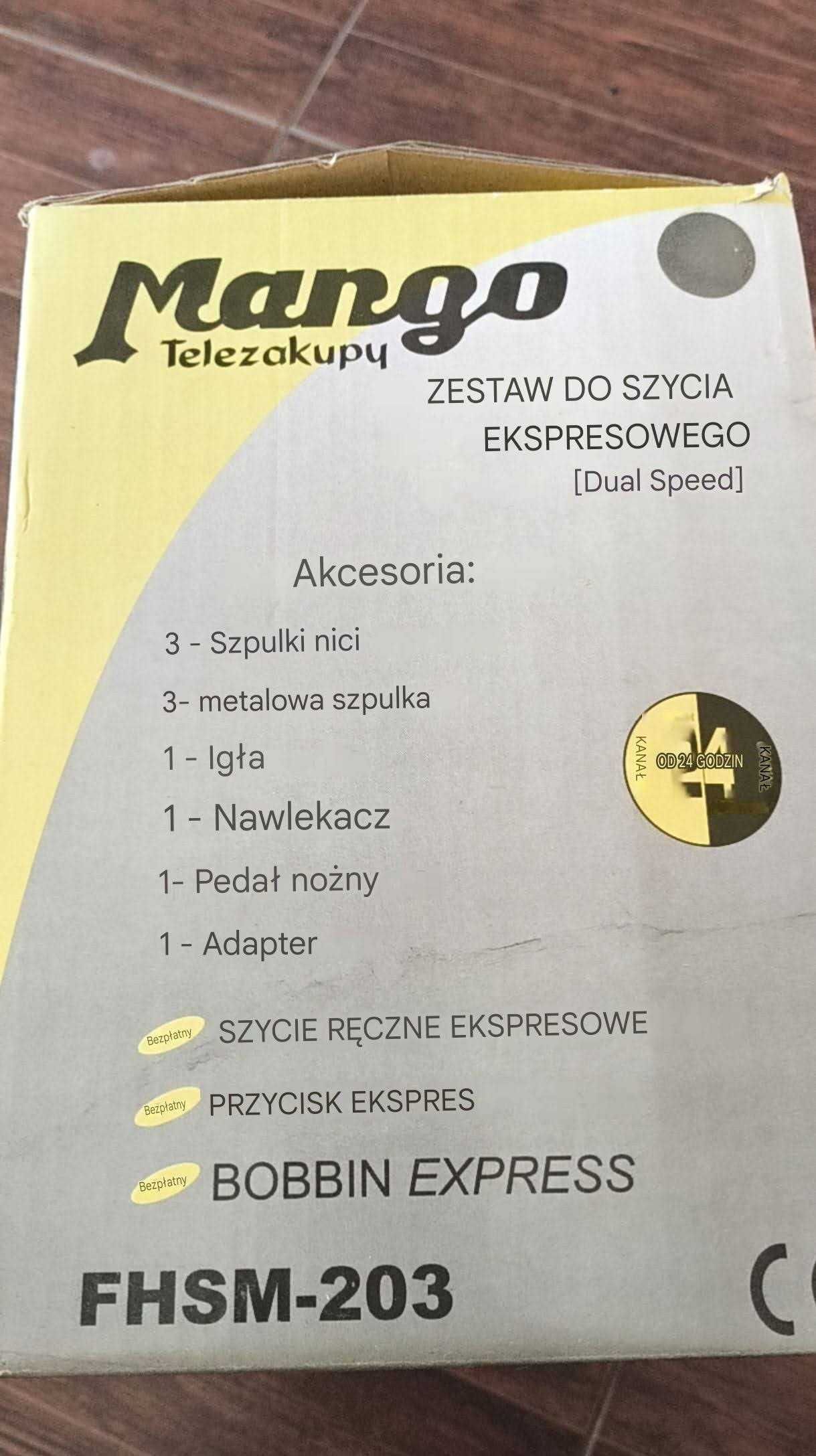 Nowa Mini Maszyna do Szycia – Igła, Nić, Zasilacz, Dodatki