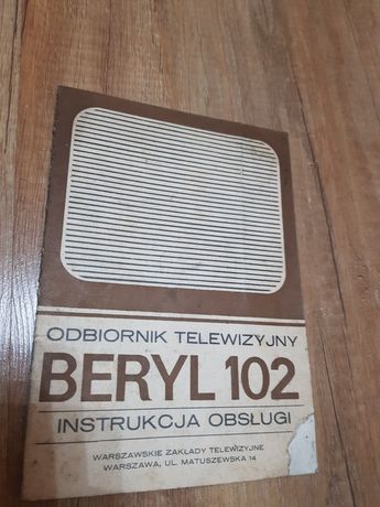 Kolekcjonerska instrukcja TV Beryl