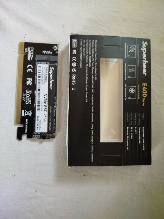 Продам жорсткий диск М2  nvme 256 GB  PCI-e 4.0