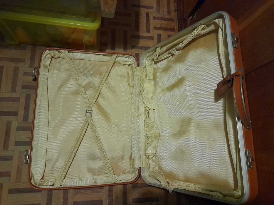 Mala de viagem em pele VINTAGE