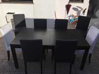 Mesa sala de jantar e cadeiras