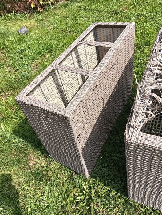 Doniczka technorattan Jysk 2szt + 2szt gratis STOKKAND