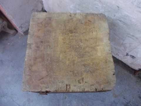 Stary industrialny kloc masarski rzeźniczy