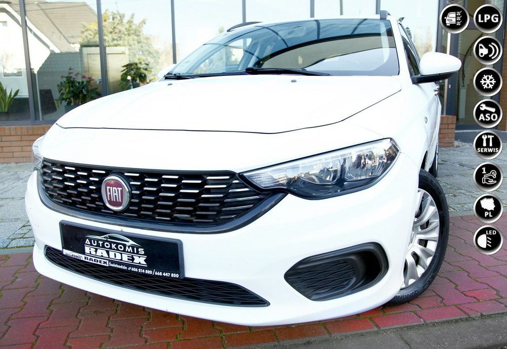 Fiat Tipo Salon Polska|1 Ręka|LPG GAZ|Bezwyp|FV23%| Klima|6 Bieg|Parktronic|Temp