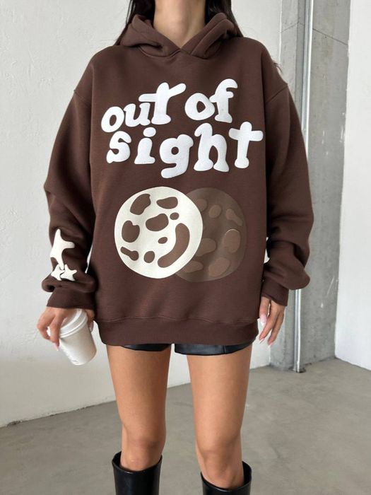 Шоколадне худі на флісі