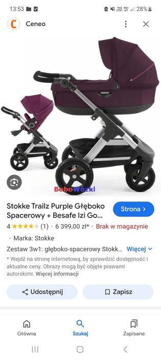 Stokke trailz 2w1 wózek terenowy, koła pompowane