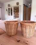 Ikea dwie doniczki boho rattan 12 cm Kaktusfikon