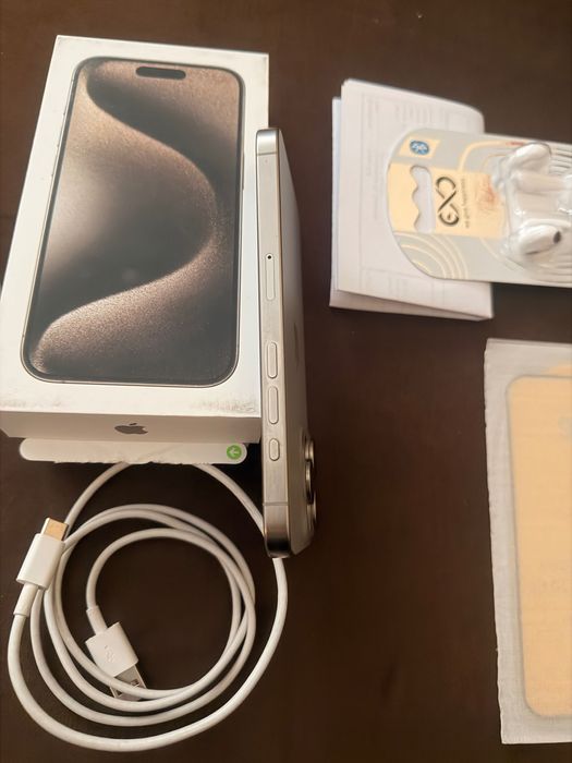 iPhone 15 pro 256 GB natural titanium Polski fvat23 gwarancja