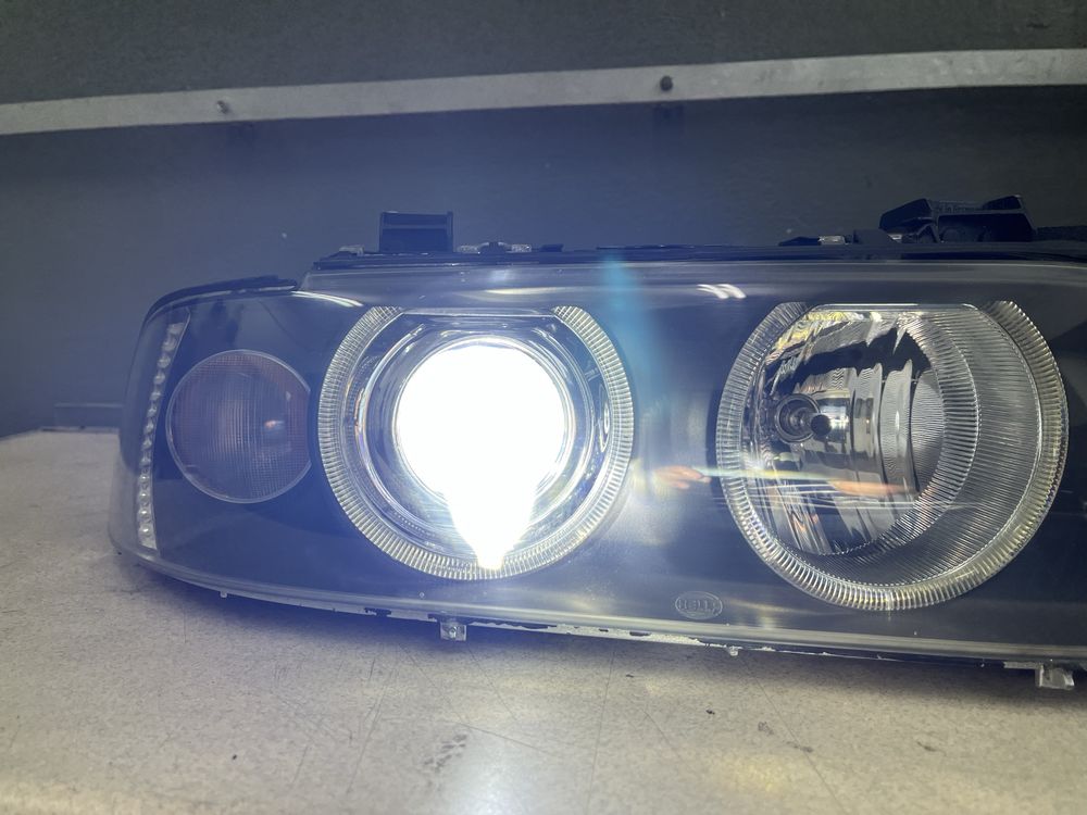 Bmw e39 M5 lampy lift Hella bi led xenon i h7 komplet reflektory biled