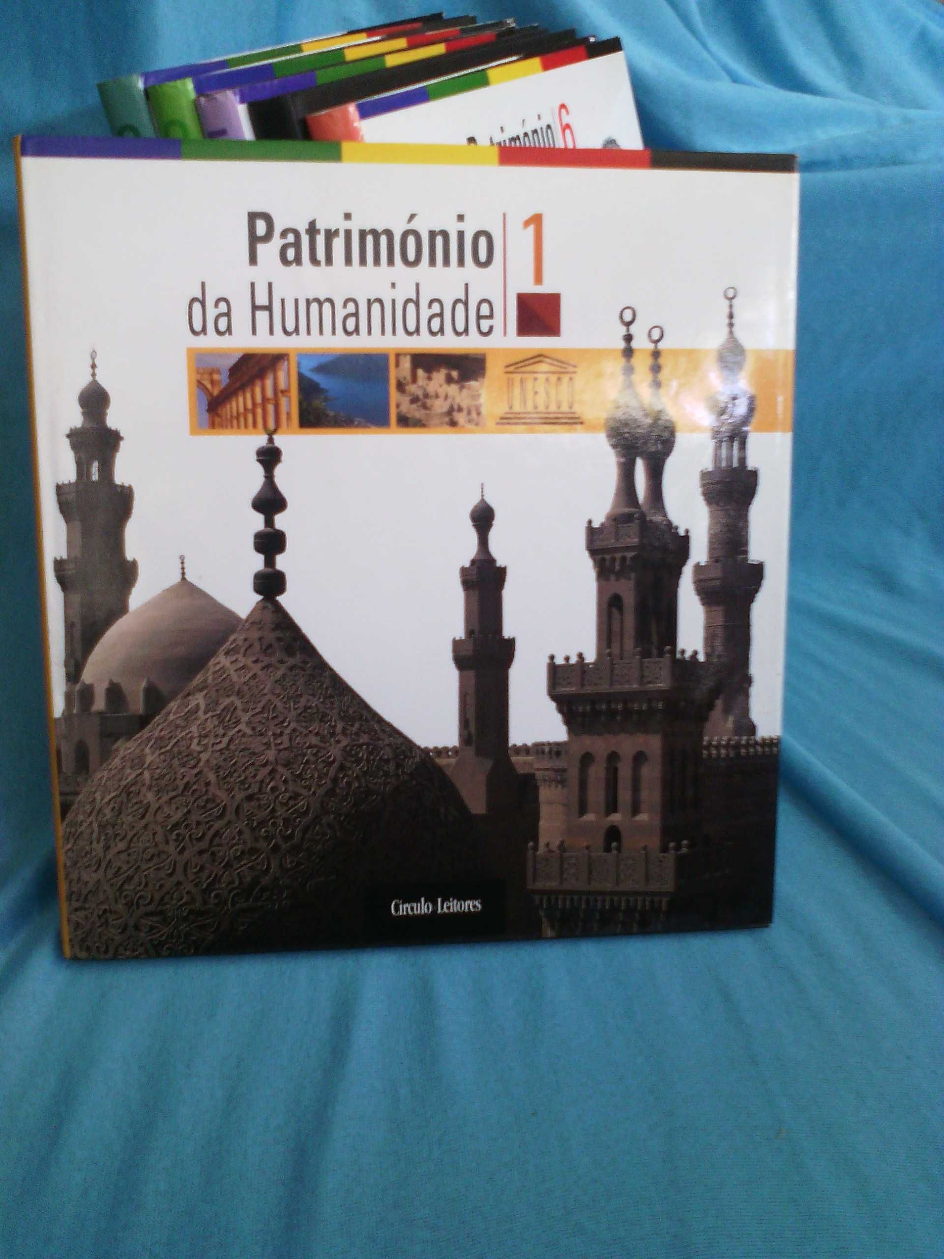 coleção de livros Património da Humanidade