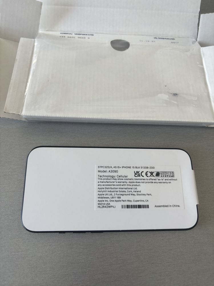 Apple Iphone 15 Black 512gb